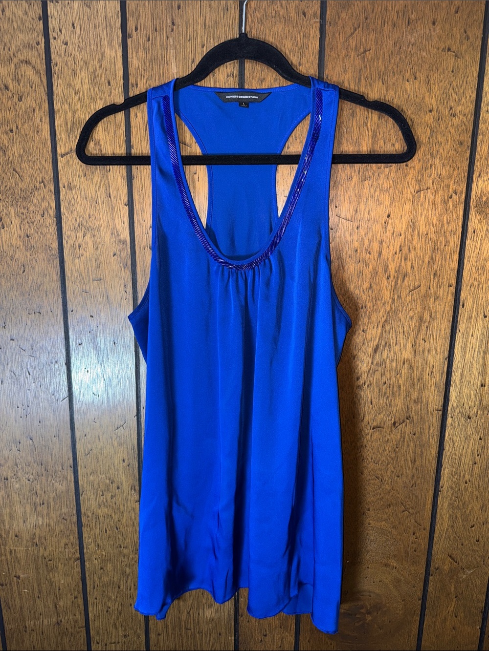 Express Design Studio Royal Blue Sleeveless Top